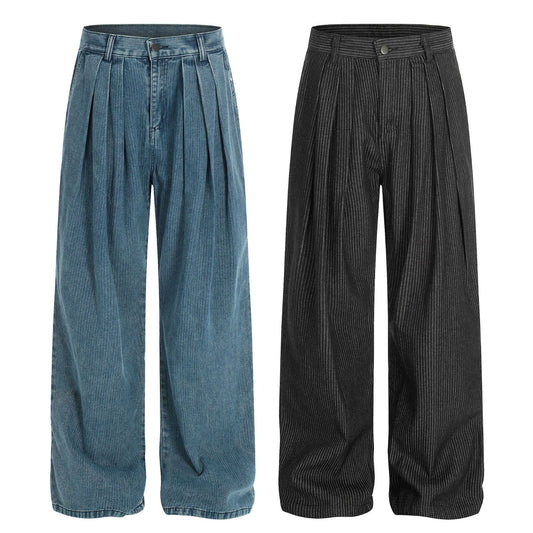 Pantalones Casuales de Corte Recto en Colores Sólidos para Hombre