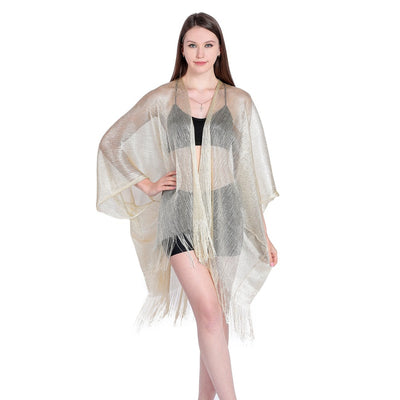 Blusa Playera con Cintas Doradas y Plateadas - Protección Solar Elegante - Image 67