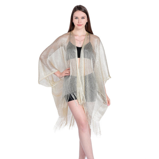 Blusa Playera con Cintas Doradas y Plateadas - Protección Solar Elegante - Image 67