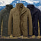 Chaqueta Casual Hombre Cuello Mao Bolsillos Múltiples