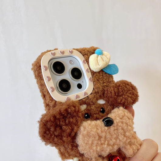 Nueva Funda de Peluche de Poodle para Teléfono - Image 7