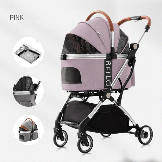 Carrito Plegable para Pasear Perros - Cochecito Teddy de 4 Ruedas Universal - Image 5