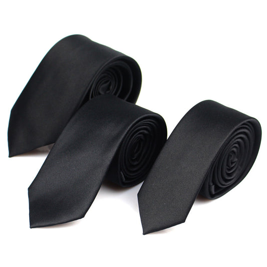 Corbata Negra Ultra Delgada 6cm - Elegancia Casual Profesional