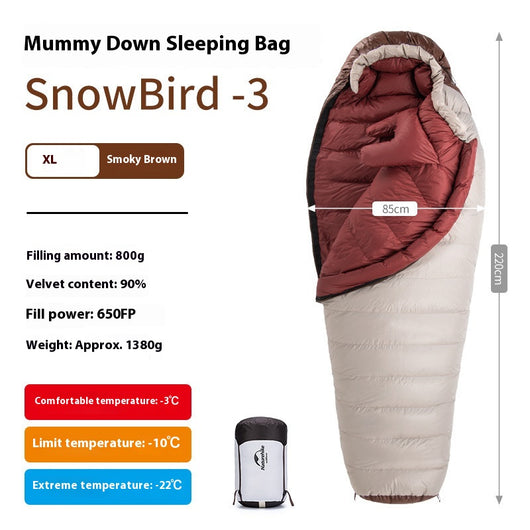 Saco de Dormir Premium con Plumón de Ganso Cálido y Confortable - Image 7