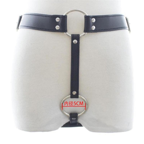Cinto de Castidade Masculino em Couro PU Premium