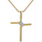 Cross Pendant New Simple Necklace Titanium Steel Plating Dorado 1PC