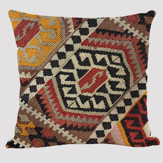 Almohada Reversible Étnica de Lino Bohemio Doble Cara - Image 37