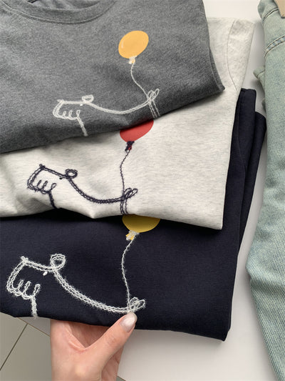 Camiseta Holgada para Mujer con Estampa de Cachorro Globo - Image 20