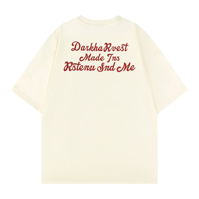 Playera Hombre Estampado Corazón con Letras - Image 8
