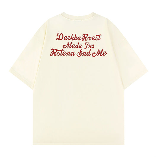 Playera Hombre Estampado Corazón con Letras - Image 8
