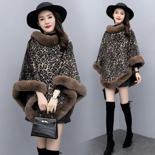 Capa Oversized de Terciopelo Estampado Leopardo - Image 5