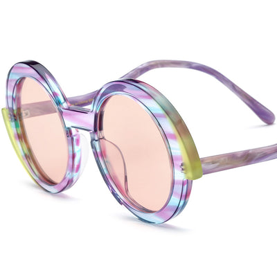 Gafas de Sol Redondas Multicolor - Unisex con Estilo Retro - Image 6