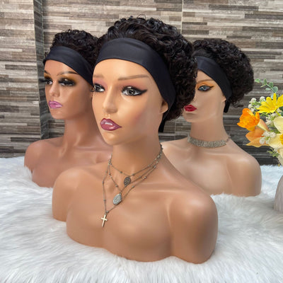 Banda para Cabello de Seda de Hielo con Cabello Humano Real Multicolor Elfa - Image 2