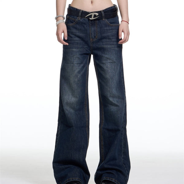 Pantalones Cargo Micro-pull Cintura Suelta Rectos