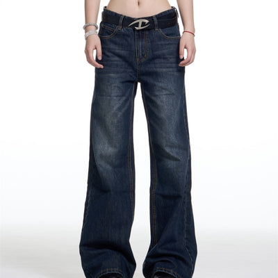 Pantalones Cargo Micro-pull Cintura Suelta Rectos