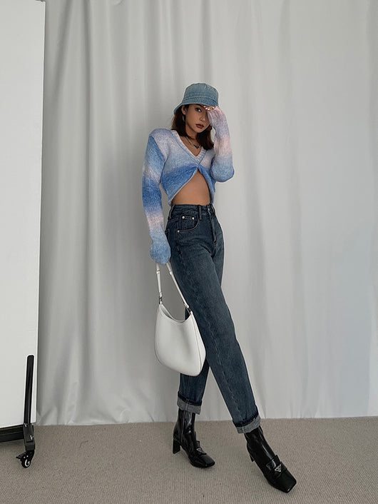 Suéter Oversize Cuello V Suave y Cómodo para Mujer - Image 19