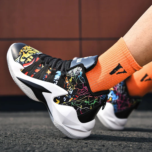 Zapatillas de Baloncesto Blancas Altas para Hombre - Image 14