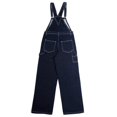 Pantalón Peto Vaquero Vintage a Rayas para Hombre - Estilo Cowboy Clásico - Image 7