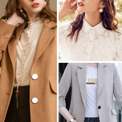 Blazer Ejecutivo Unisex con Botones Metálicos Decorativos