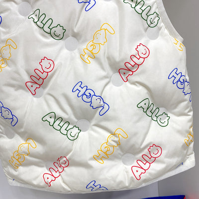 Chaleco Acolchado Infantil con Letras Estampadas - Image 11