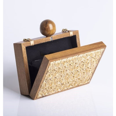 Bolsa de Playa Tejida en Paja y Bambú con Flecos - Image 8