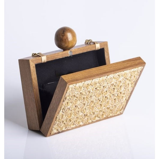 Bolsa de Playa Tejida en Paja y Bambú con Flecos - Image 8