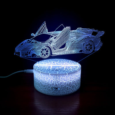 Lámpara 3D Lamborghini con Luz Nocturna LED - Image 6