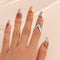 Juego de Anillos de Uñas con Temperamento Elegante para Mujer