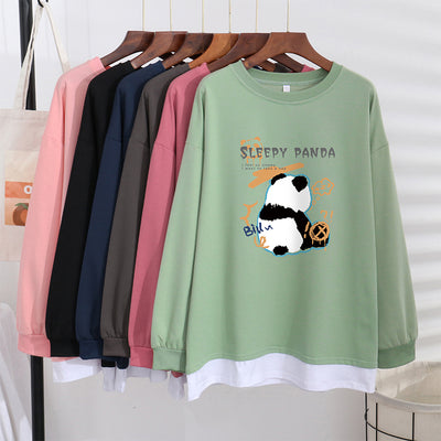 Suéter Mujer Elegante Efecto Capas Talla Grande Ajuste Holgado - Image 4