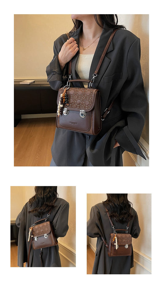 Bolsa Mensajera Cuadrada Texturizada para Mujer - Compacta y Versátil - Image 25