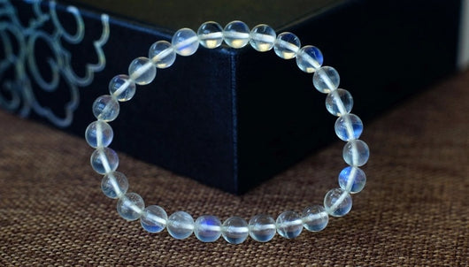 Pulsera de Piedra de Luna Vidrioso Ice Seed para Mujer - Image 5