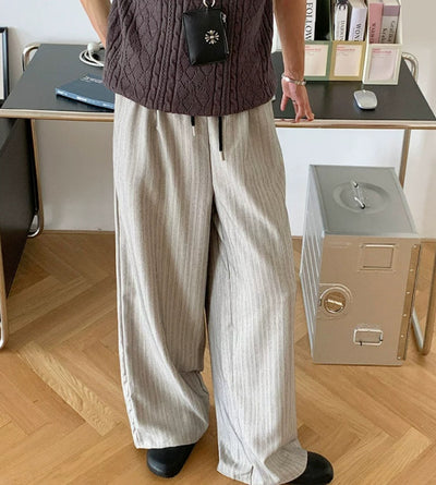 Pantalones Casuales a Rayas para Hombre - Image 9