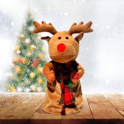 Reno Navideño Bailarín Eléctrico de Peluche con Música - Image 4