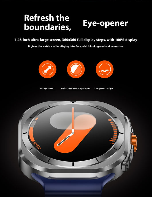 Reloj Inteligente W7 con Asistente de Voz, Monitoreo de Presión y Música - Image 7