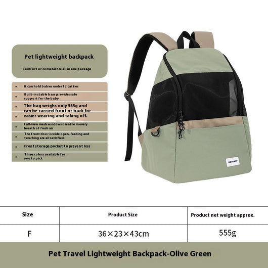 Mochila Transportadora para Mascotas Transpirable de Cuatro Estaciones - Image 7