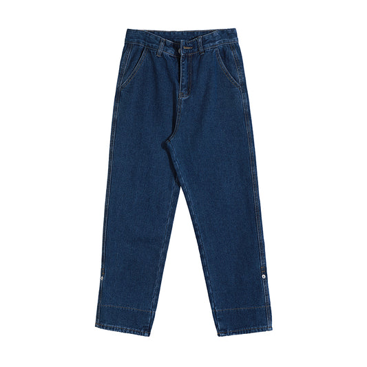 Jeans Rectos Holgados de 9 Puntos Estilo Coreano Tendencia - Image 2