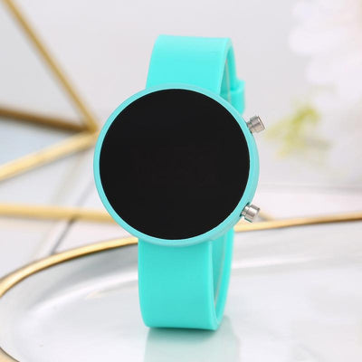 Reloj Digital LED Redondo Fashion Casual con Metal - Image 3