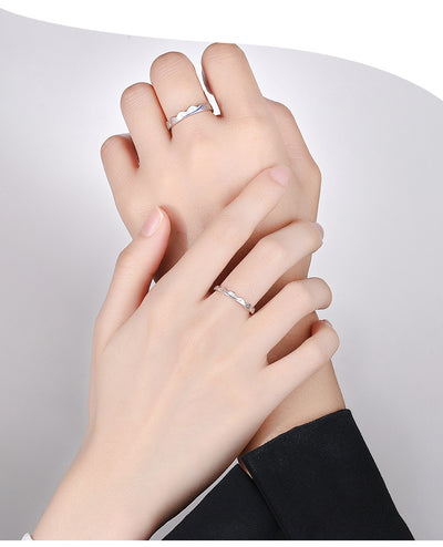 Anillo de Compromiso para Parejas en Plata - Image 3