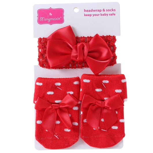 Calcetines Infantiles con Pompones 3D y Estampado de Lunares - Image 3