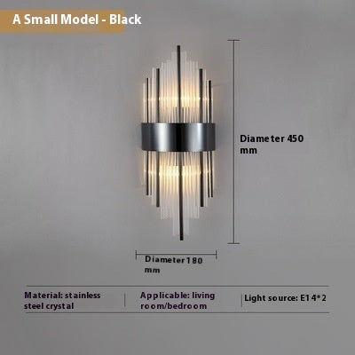 Lámpara de Cristal para Pared de TV - Iluminación Elegante para Sala de Estar - Image 12