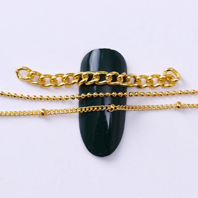Cadena de Belleza para Uñas con Perlas Doradas DIY - Image 6