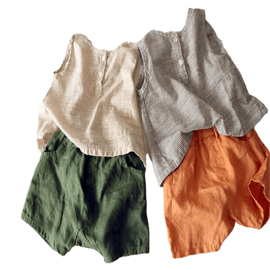 Shorts Infantiles de Algodón y Lino - Image 8