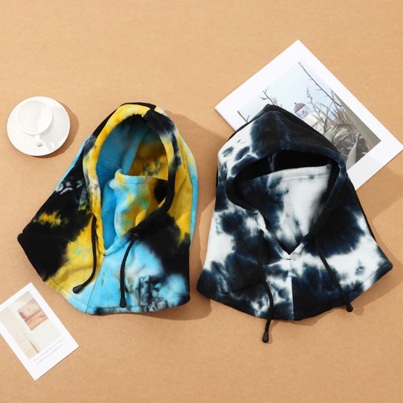 Pasamontaña Térmico Polar Fleece Tie-Dye para Esquí de Montaña