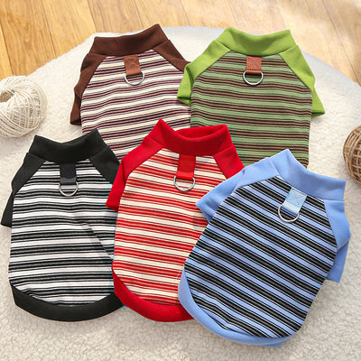 Camiseta Rayada para Perros Grandes - Ropa Cómoda y Protectora - Image 4