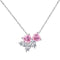 European and American Style S925 Sterling Silver Plated Stud Earrings Women's Necklace DY190562SQBF 925 Silver Plated