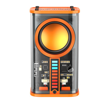 Parlante Bluetooth K07 Transparente con Luces LED Sincronizadas y Subwoofer TWS Estéreo - Image 7