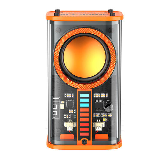 Parlante Bluetooth K07 Transparente con Luces LED Sincronizadas y Subwoofer TWS Estéreo - Image 7