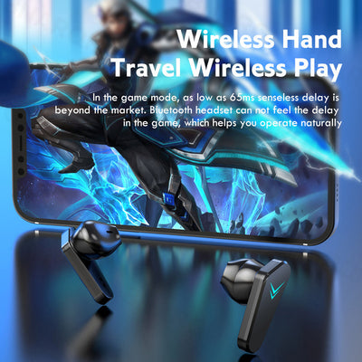 Auriculares Gaming Inalámbricos con Sonido HiFi y Micrófono - Bluetooth sin Latencia - Image 6