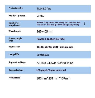 Lámpara UV de Secado Rápido para Uñas - 57 Luces LED Profesional - Image 7
