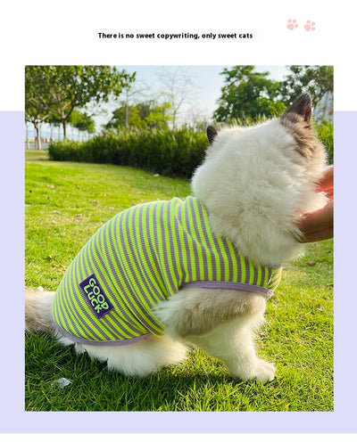 Chaleco Transpirable a Rayas para Perros y Gatos Pequeños - Image 9